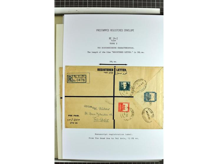 Registered envelopes, nationally and internationally awarded exhibition collection in 5 volumes, containing about more than 1
