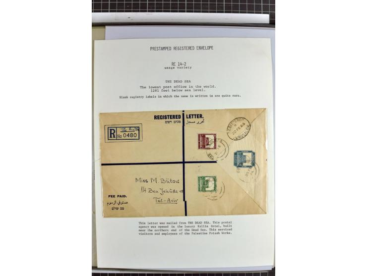 Registered envelopes, nationally and internationally awarded exhibition collection in 5 volumes, containing about more than 1