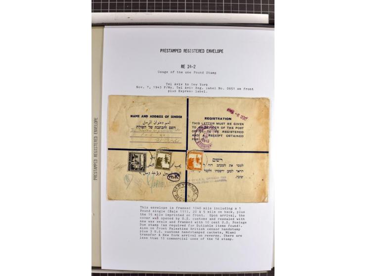 Registered envelopes, nationally and internationally awarded exhibition collection in 5 volumes, containing about more than 1