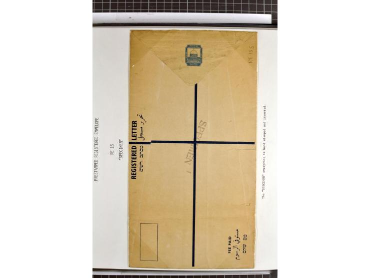Registered envelopes, nationally and internationally awarded exhibition collection in 5 volumes, containing about more than 1