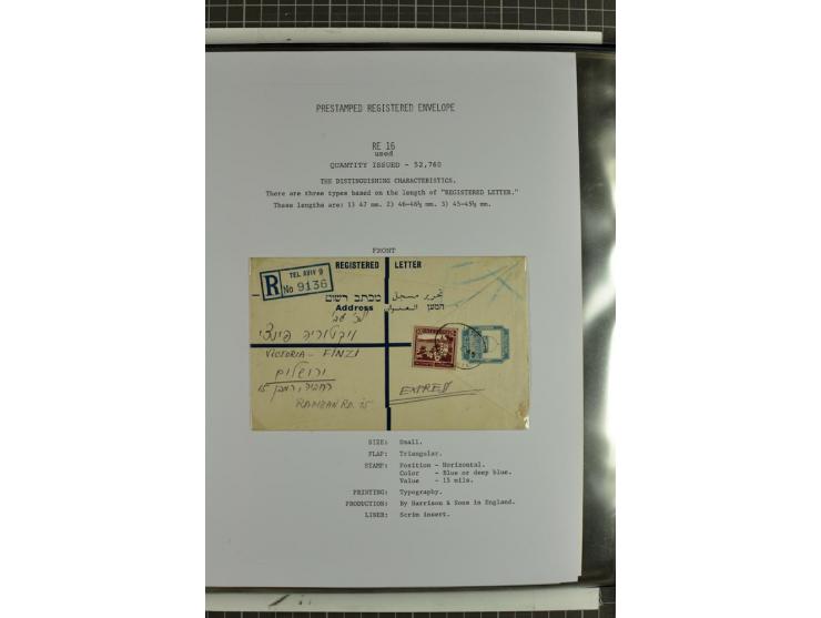 Registered envelopes, nationally and internationally awarded exhibition collection in 5 volumes, containing about more than 1