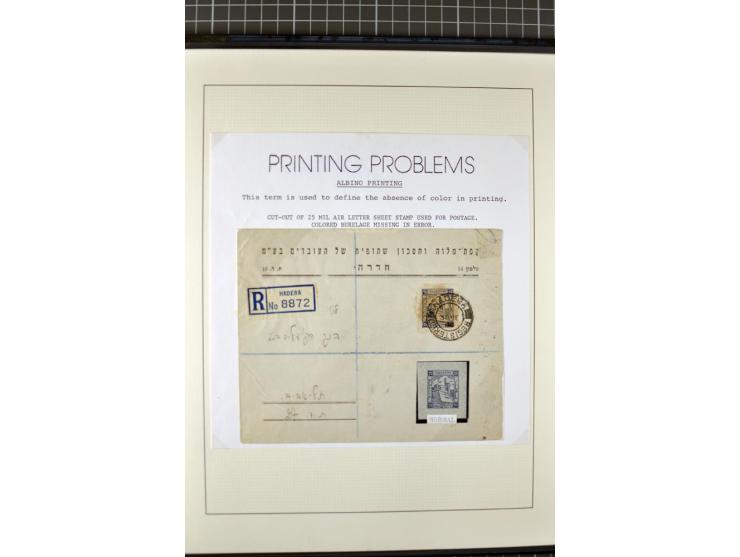 2 volumes specialized collection of postcards, wrappers, lettercards and air letters, incl. several rare items as PC1a, PC2 i