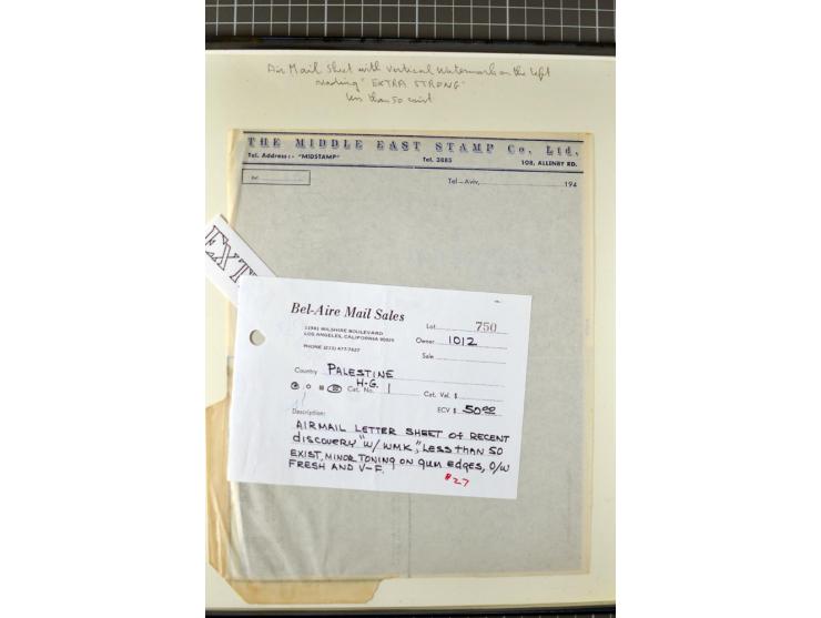 2 volumes specialized collection of postcards, wrappers, lettercards and air letters, incl. several rare items as PC1a, PC2 i