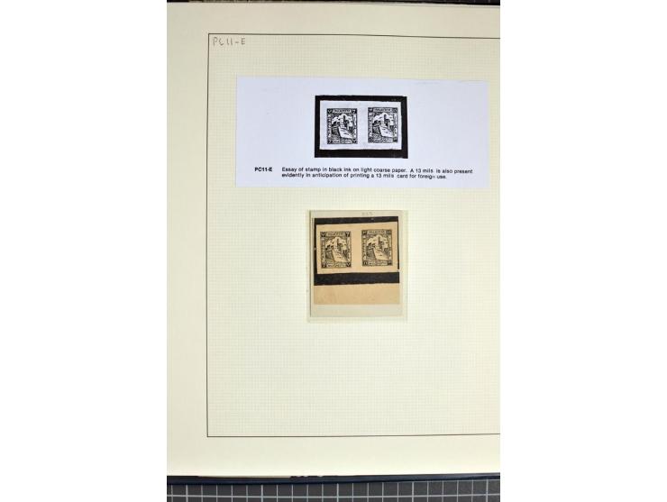 1945, PHILA Exhibition, small specialized collection incl. rare presentation book, official program, a range of the special p