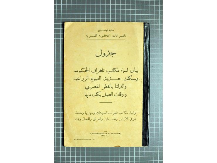 Literature, small lot of mostly postal handbooks as "Palestine Post Office Guide' of 1932 and 1948