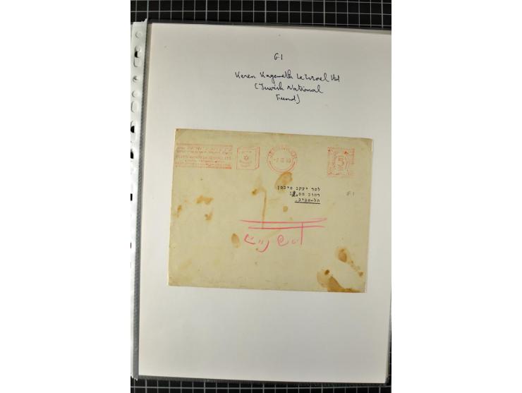 Postal meters on 12 entires, partly different denominations and advertisings, incl. one registered cover