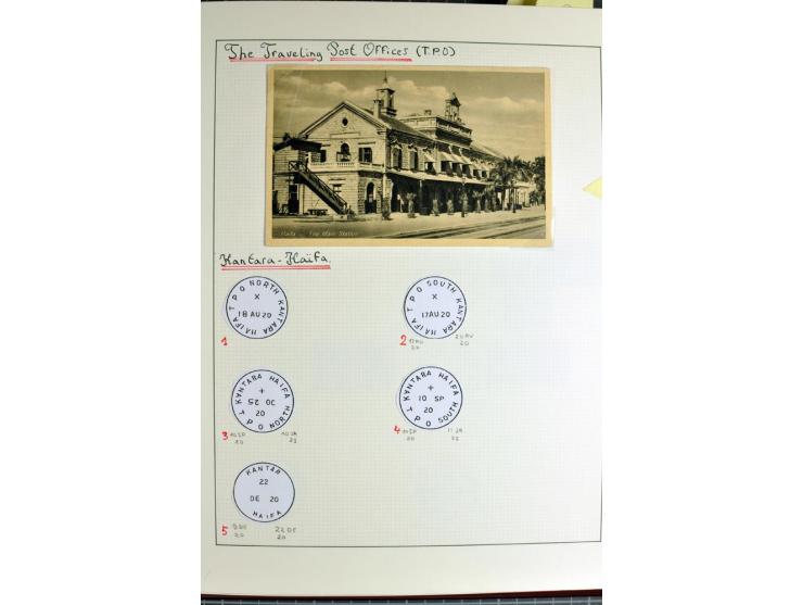 TPO: Collection with 26 entires and many single stamps and cut-outs, containing many scarce items; a remarkable collection, e