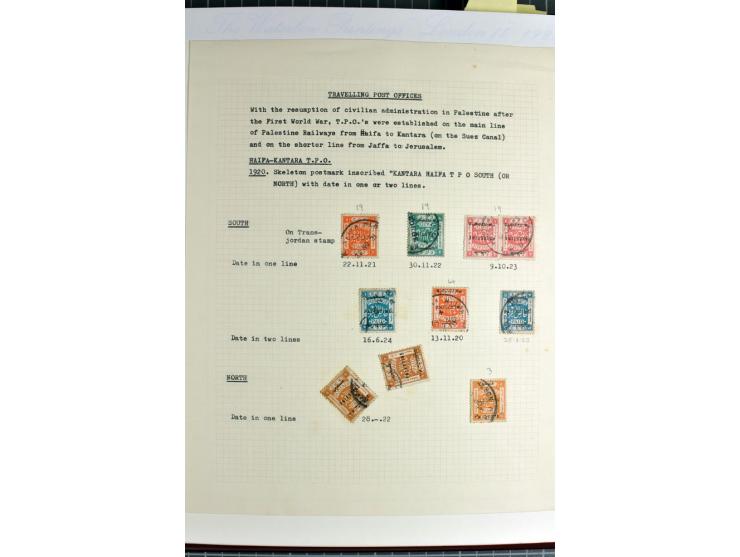 TPO: Collection with 26 entires and many single stamps and cut-outs, containing many scarce items; a remarkable collection, e