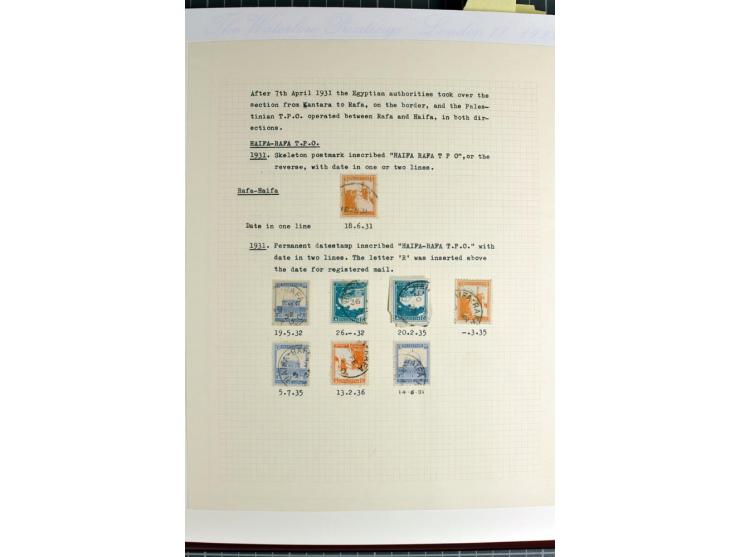TPO: Collection with 26 entires and many single stamps and cut-outs, containing many scarce items; a remarkable collection, e