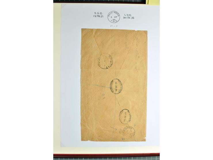 TPO: Collection with 26 entires and many single stamps and cut-outs, containing many scarce items; a remarkable collection, e