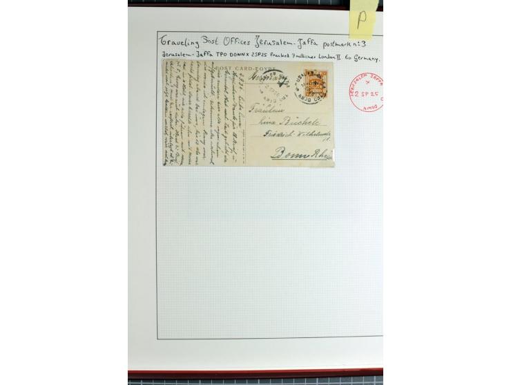 TPO: Collection with 26 entires and many single stamps and cut-outs, containing many scarce items; a remarkable collection, e