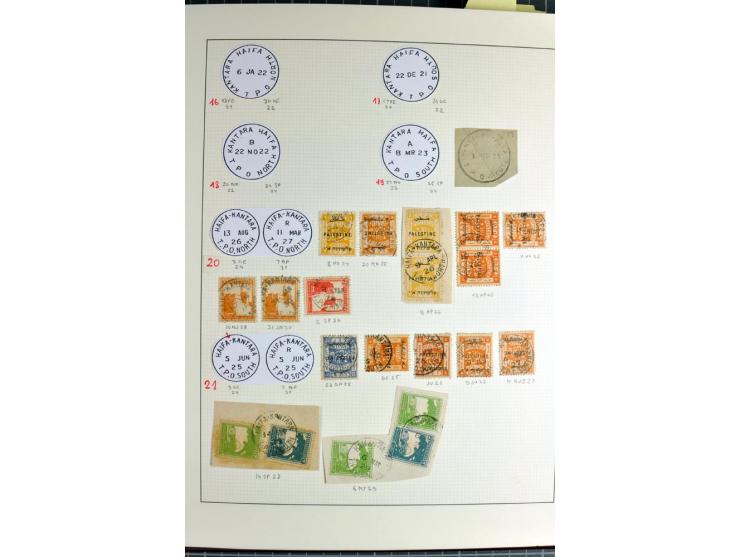 TPO: Collection with 26 entires and many single stamps and cut-outs, containing many scarce items; a remarkable collection, e