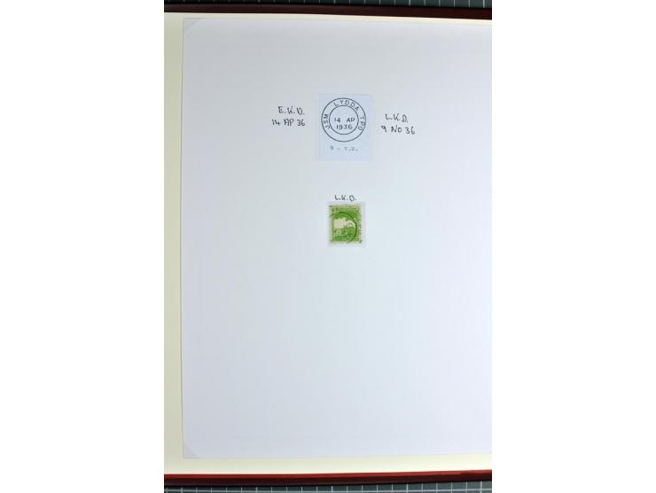 TPO: Collection with 26 entires and many single stamps and cut-outs, containing many scarce items; a remarkable collection, e