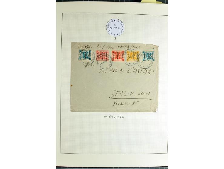TPO: Collection with 26 entires and many single stamps and cut-outs, containing many scarce items; a remarkable collection, e