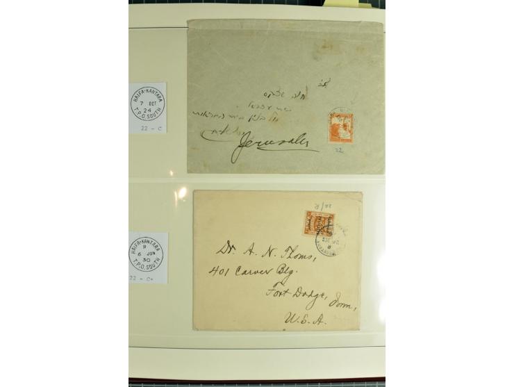TPO: Collection with 26 entires and many single stamps and cut-outs, containing many scarce items; a remarkable collection, e