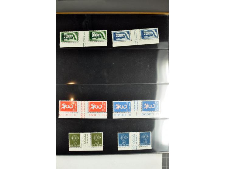 1956/95, collection of gutter pairs, unmounted mint and some FDC