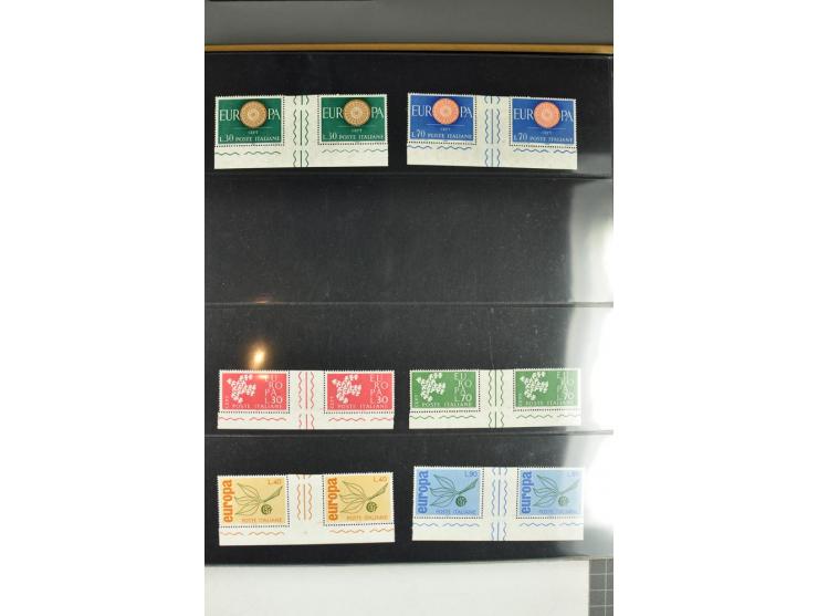 1956/95, collection of gutter pairs, unmounted mint and some FDC