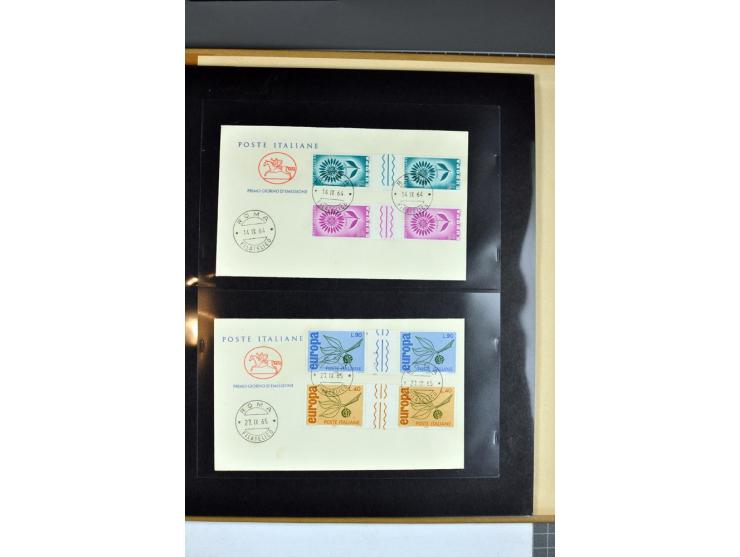 1956/95, collection of gutter pairs, unmounted mint and some FDC