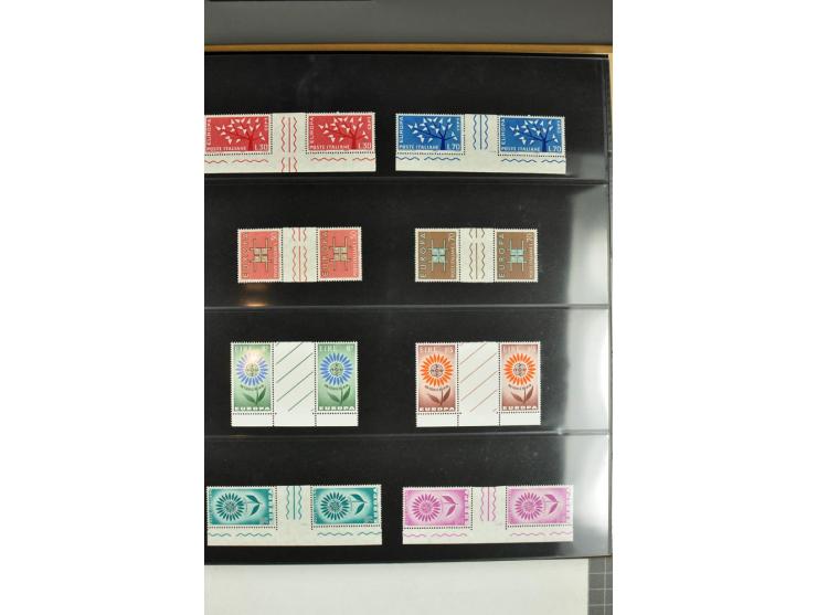 1956/95, collection of gutter pairs, unmounted mint and some FDC