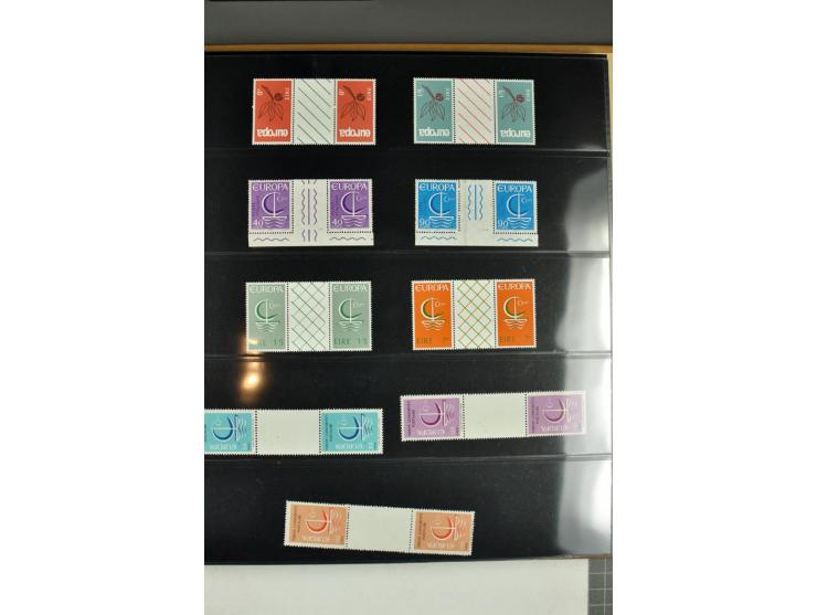 1956/95, collection of gutter pairs, unmounted mint and some FDC