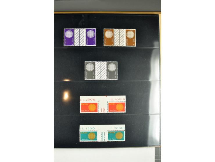 1956/95, collection of gutter pairs, unmounted mint and some FDC