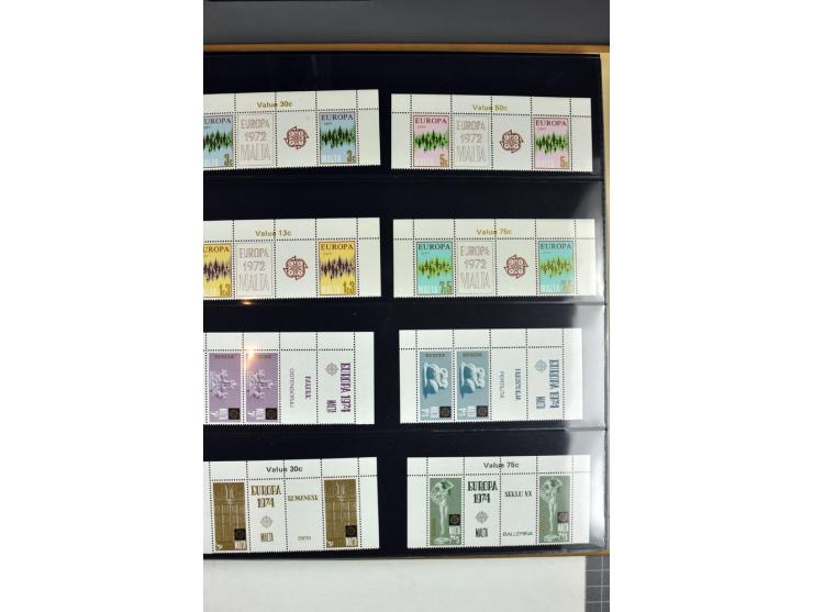 1956/95, collection of gutter pairs, unmounted mint and some FDC