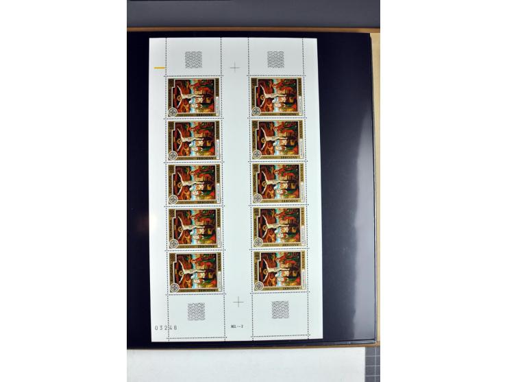 1956/95, collection of gutter pairs, unmounted mint and some FDC