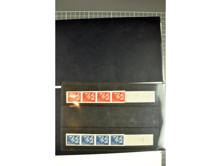 1956/2005, lot with good values like Luxemburg 1956 in blocks of four, varieties, plate flaws, sheets and souvenir sheets, so