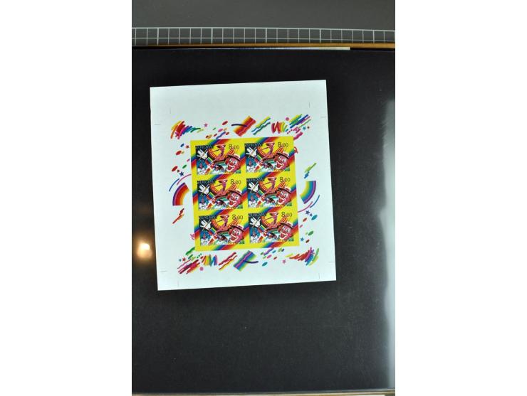 1956/2005, lot with good values like Luxemburg 1956 in blocks of four, varieties, plate flaws, sheets and souvenir sheets, so