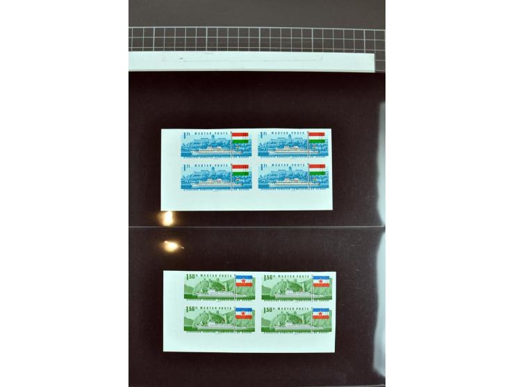 1956/2005, lot with good values like Luxemburg 1956 in blocks of four, varieties, plate flaws, sheets and souvenir sheets, so