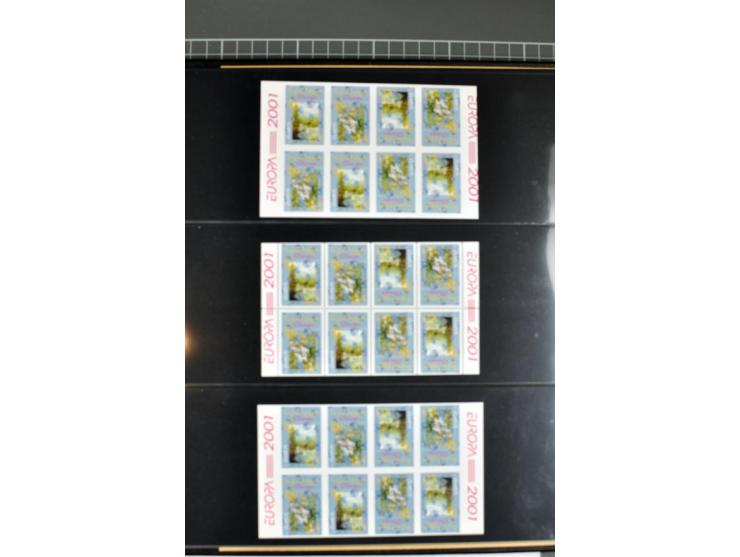 1956/2005, lot with good values like Luxemburg 1956 in blocks of four, varieties, plate flaws, sheets and souvenir sheets, so