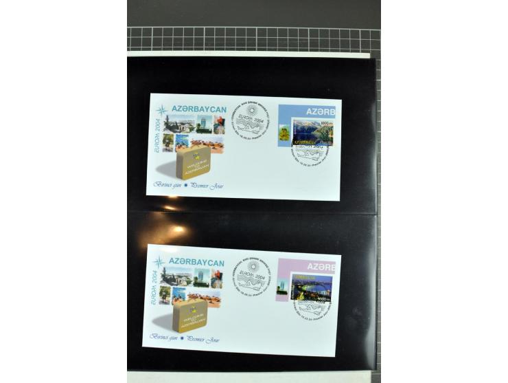 2000/07, all CEPT issues imperforated on first day covers (except 2001-03 where no imperforated stamps exist), a scarce lot
