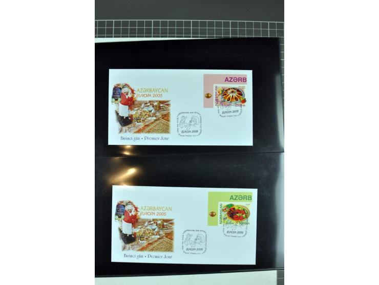 2000/07, all CEPT issues imperforated on first day covers (except 2001-03 where no imperforated stamps exist), a scarce lot
