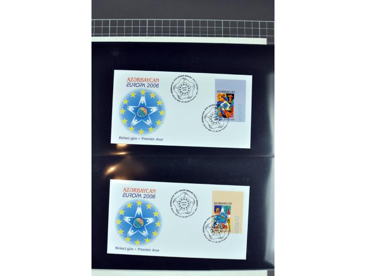 2000/07, all CEPT issues imperforated on first day covers (except 2001-03 where no imperforated stamps exist), a scarce lot