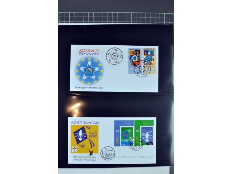 2000/07, all CEPT issues imperforated on first day covers (except 2001-03 where no imperforated stamps exist), a scarce lot