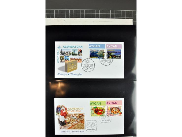 2000/07, all CEPT issues imperforated on first day covers (except 2001-03 where no imperforated stamps exist), a scarce lot