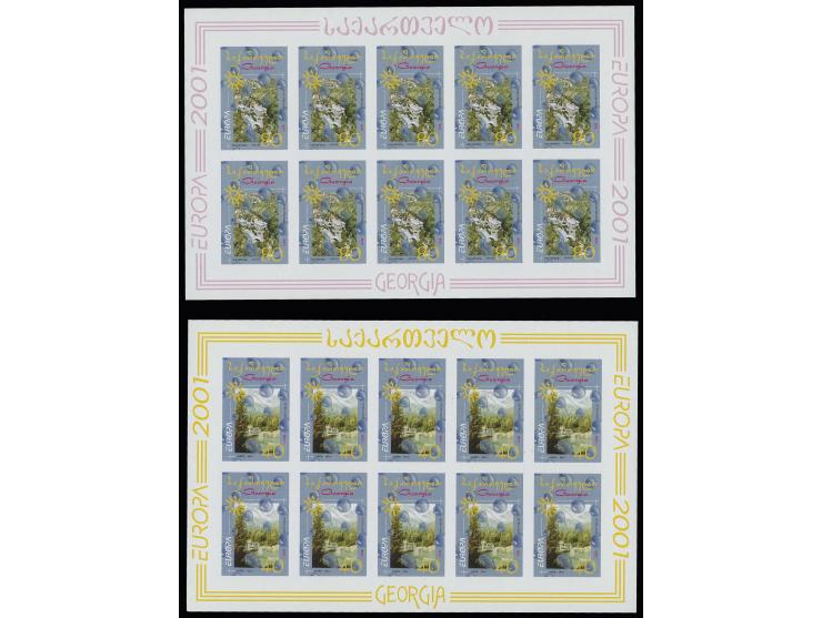 2001, 40 t. and 80 t. in imperforated miniature sheets of 10, unmounted mint