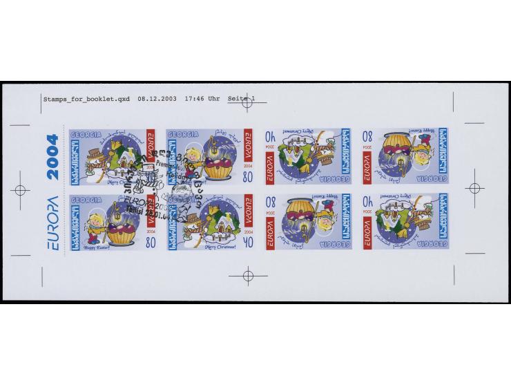 ditto, similar lot, 4 stamps each with first day cancellation