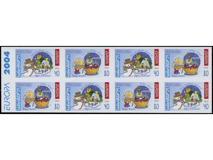 40 t. and 80 t., imperforated booklet sheet, unmounted mint