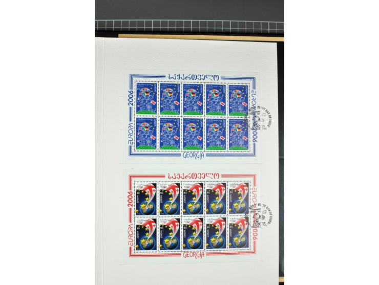 2000/2006, imperforated proofs with first day cancellations, presented to the Postmaster General, complete collection of 12 m