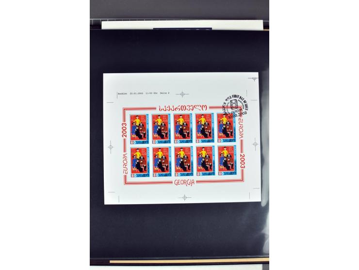 2000/2006, imperforated proofs with first day cancellations, presented to the Postmaster General, complete collection of 12 m