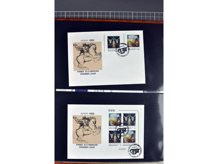 3 b. and 150 b., specialized collection with unseparated double sheet, imperforated se-tenant set, single and on first day co