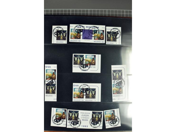 3 b. and 150 b., specialized collection with unseparated double sheet, imperforated se-tenant set, single and on first day co