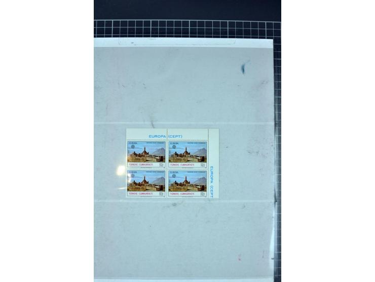 1958/78, nice lot of varieties including 2 large blocks with strongly shifted perforation, colour proof, etc, all unmounted m