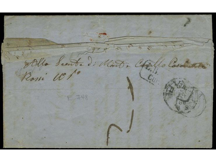ITALIEN-KIRCHENSTAAT: 1851/63, Wappen 3 Pfennige saftiggrün, 2 Einzelwerte zusammen mit Johann 5 Neugroschen und 2 Neugrosche