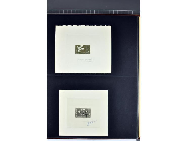 1956/96, collection de 118 épreuve d'artiste, avec blocs de travail (incomplet), imprimés négatifs et de phases etc.