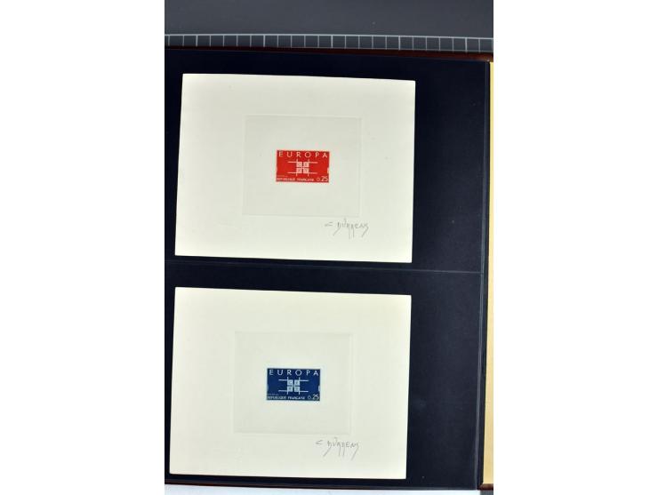 1956/96, collection de 118 épreuve d'artiste, avec blocs de travail (incomplet), imprimés négatifs et de phases etc.