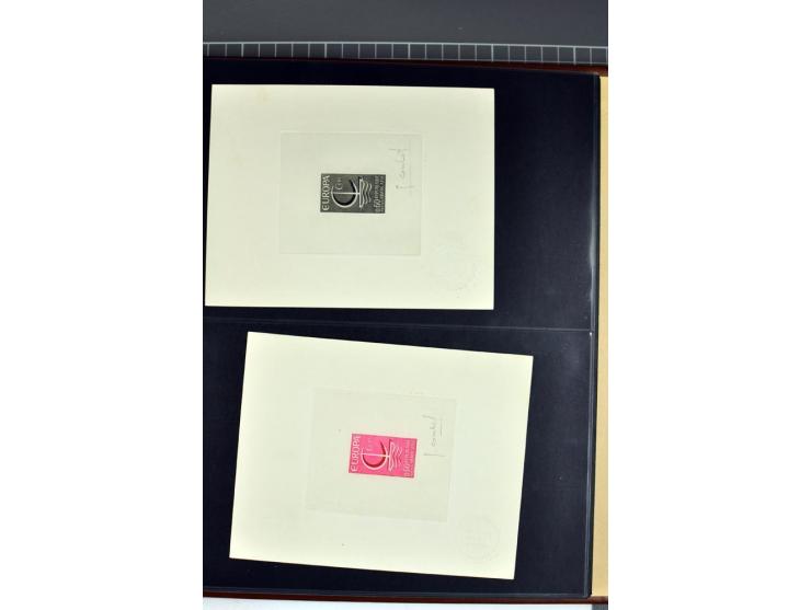 1956/96, collection de 118 épreuve d'artiste, avec blocs de travail (incomplet), imprimés négatifs et de phases etc.
