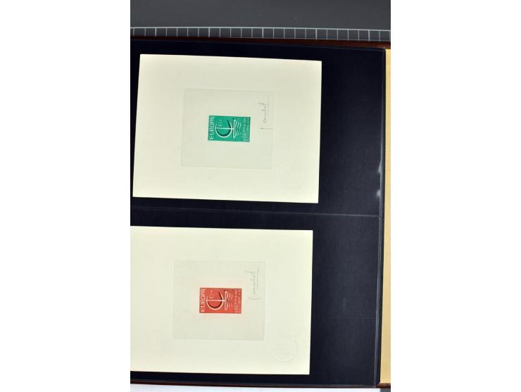 1956/96, collection de 118 épreuve d'artiste, avec blocs de travail (incomplet), imprimés négatifs et de phases etc.