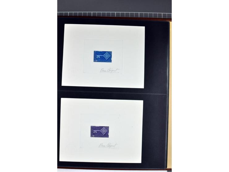 1956/96, collection de 118 épreuve d'artiste, avec blocs de travail (incomplet), imprimés négatifs et de phases etc.
